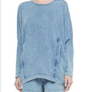 Helmut Lang sweatshirt jean bomber size S